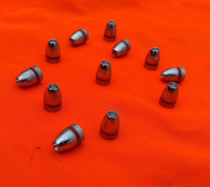 215gr Hollow Point 45 caliber cast lead bullets - Click Image to Close