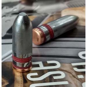 30 caliber 180gr SIL Flat Point with gas check lead bullet