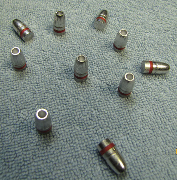 30 caliber 115 grain hollow point round nose lead bullets