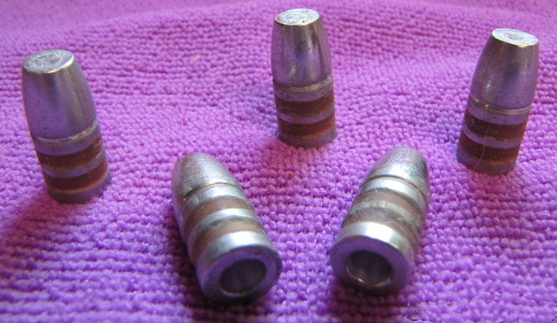 390gr WFN 45-70 hollow base cast bullets - Click Image to Close