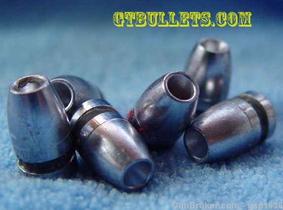 130gr 9mm hollow point cast lead bullets - Click Image to Close