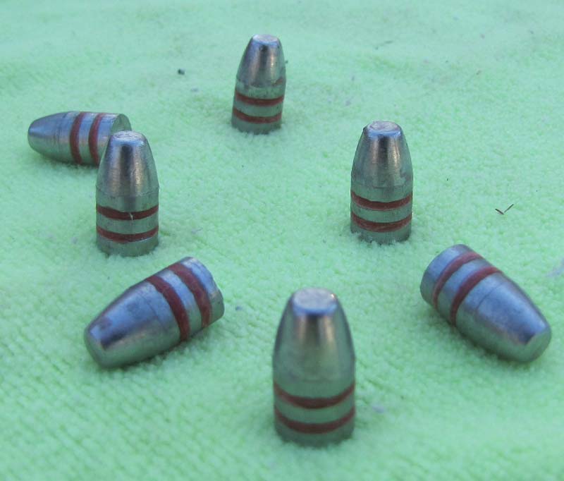 147gr lead Flat Point Bulletls 9mm - Click Image to Close