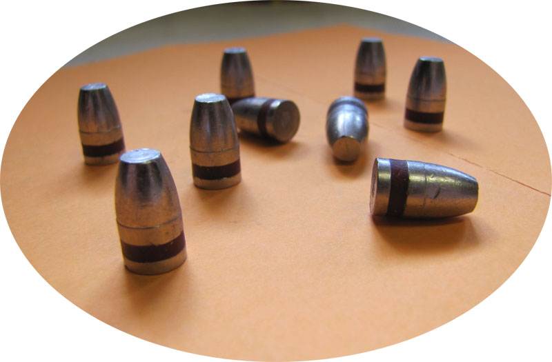 140gr lead Flat Point Bulletls 9mm - Click Image to Close