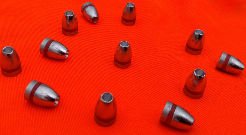 215gr Hollow Point 45 caliber cast lead bullets - Click Image to Close