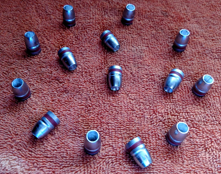 45 cal 255gr Hollow Point cast lead bullets w/crimp