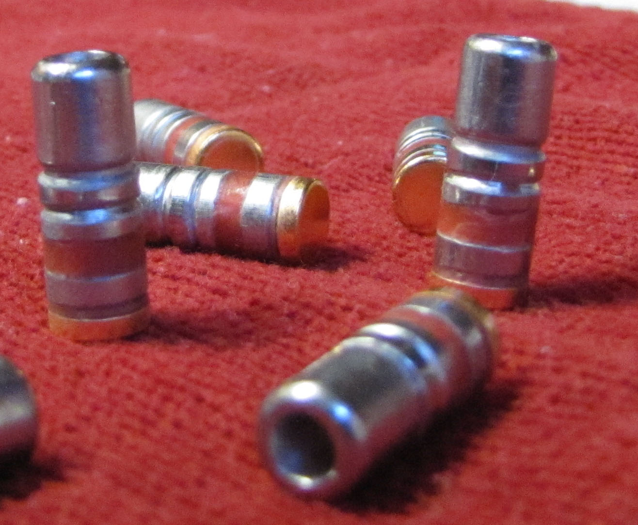 30 caliber 150 grain gas check WIDE HP lead bullets - Click Image to Close