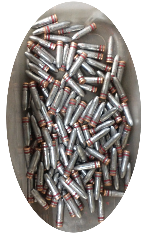 225gr 30cal Hollow Point Lead Bullet 300 AAC with gas check - Click Image to Close