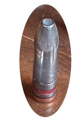 225gr 30cal Hollow Point Lead Bullet 300 AAC with gas check - Click Image to Close