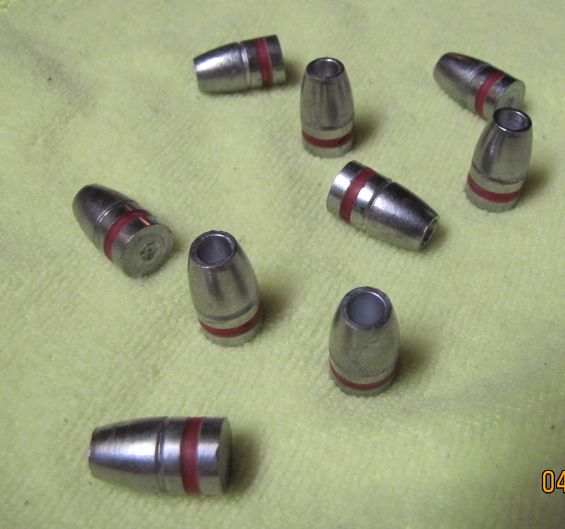 215gr Round Nose Hollow Point bullets 41 caliber