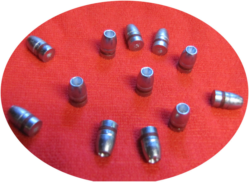 44 caliber 255gr Hollow Point cast lead bullets