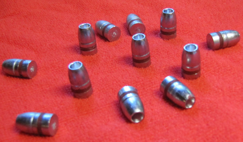 44 caliber 255gr Hollow Point cast lead bullets