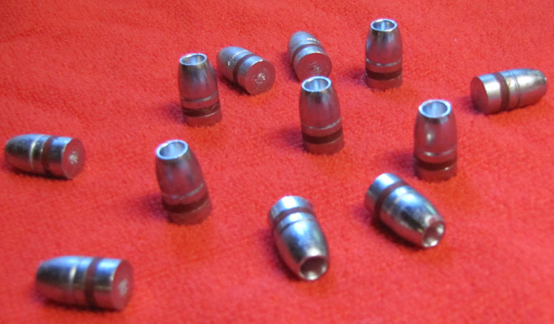 44 caliber 255gr Hollow Point cast lead bullets - Click Image to Close