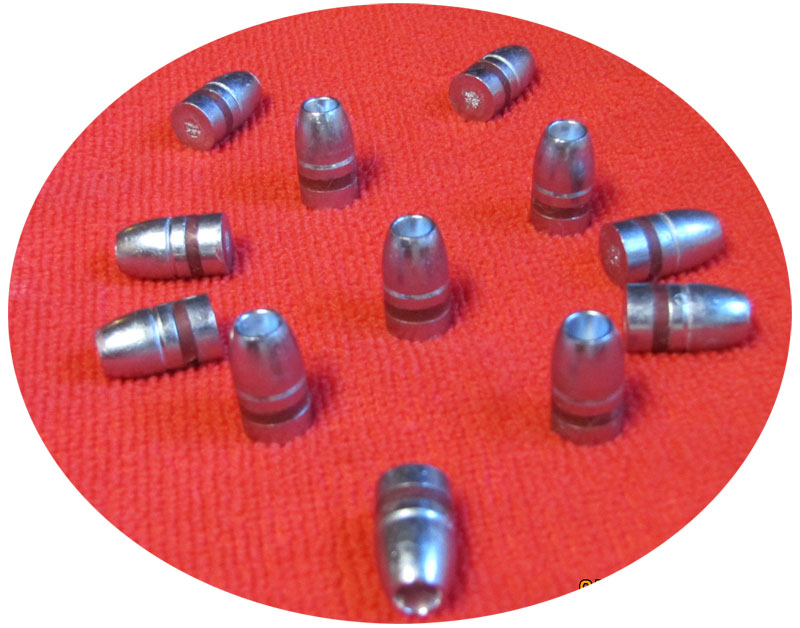 44 caliber 255gr Hollow Point cast lead bullets - Click Image to Close