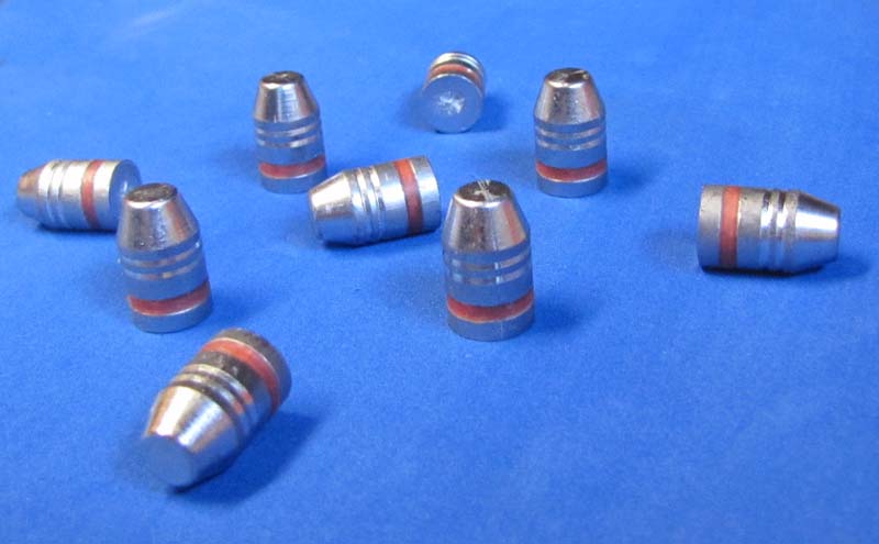 290gr flat Point lead bullets w/2 crimps