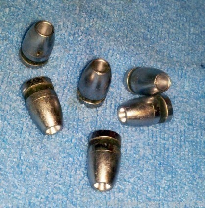130gr 9mm hollow point cast lead bullets