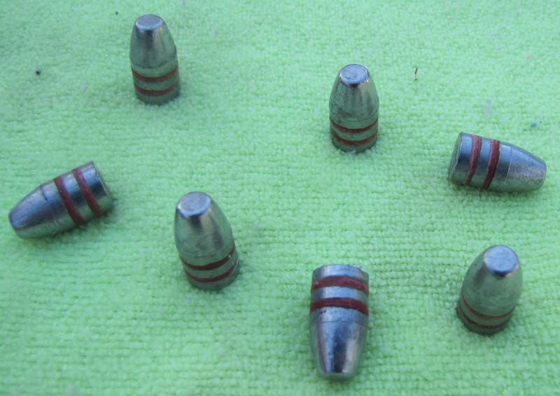 147gr lead Flat Point Bulletls 9mm