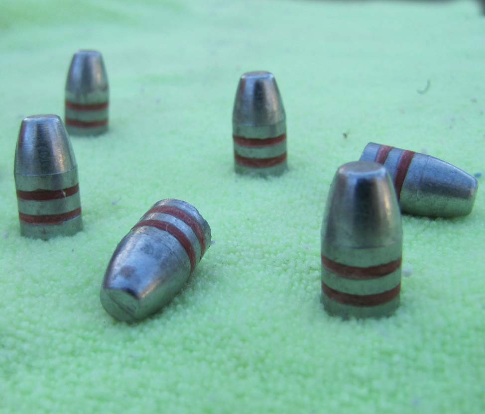 147gr lead Flat Point Bulletls 9mm - Click Image to Close